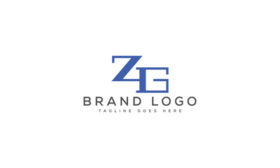 Obraz premium ZG logo design vector template design for brand.