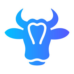 Obraz premium cow Gradient icon