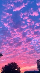 Fototapeta premium Pink Sunset Clouds.