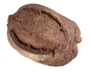black Australian wholemeal home-made artisanal bread top view