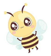 Obraz premium little cute bee insect