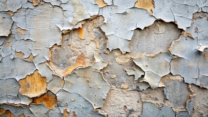 A Textured Surface of Flaking Paint, Revealing the Underneath Layers of Time and Weathering