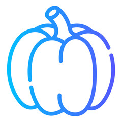 pumpkin Line Gradient Icon