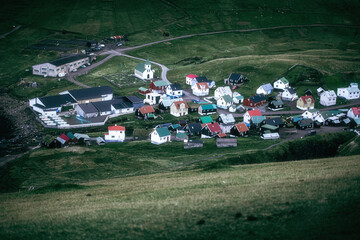Autumn scenery in the Faroe Islands