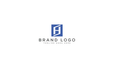 H logo design vector template design for brand.