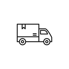 Express Delivery icon Thin line flat illustration