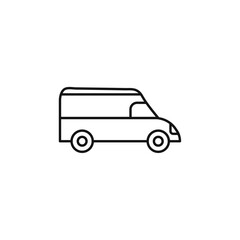 Express icon Thin line flat illustration