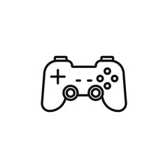 Gamepad icon Thin line flat illustration
