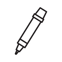 Marker icon Thin line flat illustration