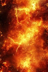 Naklejka premium Fiery Lightning Abstract Background.