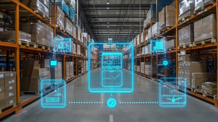 Smart Warehouse with Hologram Technology and Data Analytics