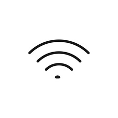 Wifi icon Thin line flat illustration