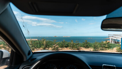 car views in the sea