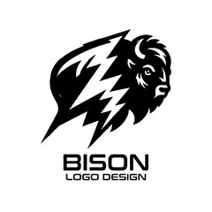 Bison Vector Logo Design