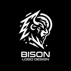 Bison Vector Logo Design