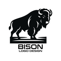 Fototapeta premium Bison Vector Logo Design