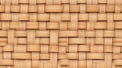 a woven bamboo pattern, showcasing its intricate design and warm, natural color. 