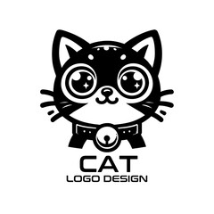Cat Vector Logo Design