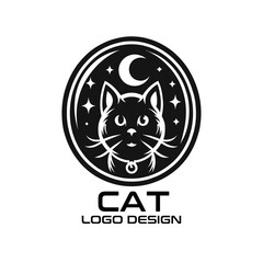 Cat Vector Logo Design