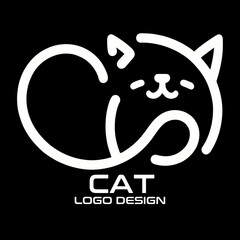 Cat Vector Logo Design