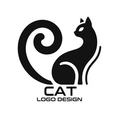 Cat Vector Logo Design