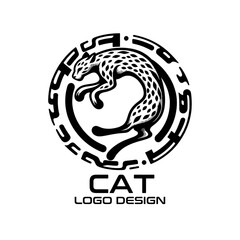 Cat Vector Logo Design