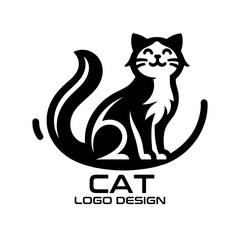 Cat Vector Logo Design