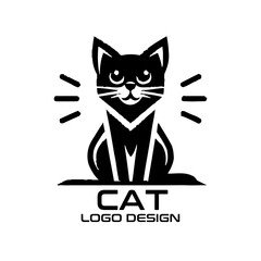 Cat Vector Logo Design