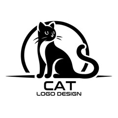 Cat Vector Logo Design