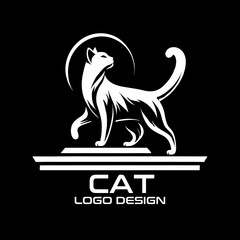 Cat Vector Logo Design
