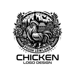 Chicken Vector Logo Design