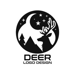 Deer Vector Logo Design