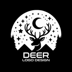 Deer Vector Logo Design