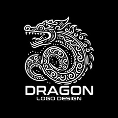 Dragon Vector Logo Design 