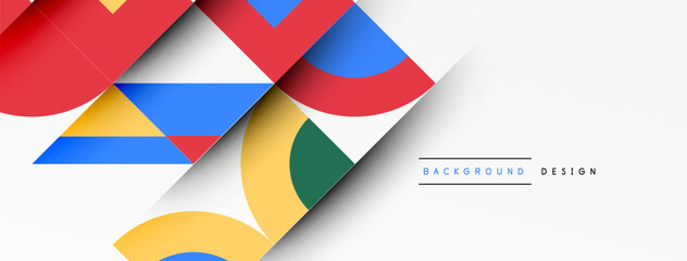 Fototapeta premium Modern geometrical abstract background - circles. Business or technology presentation design