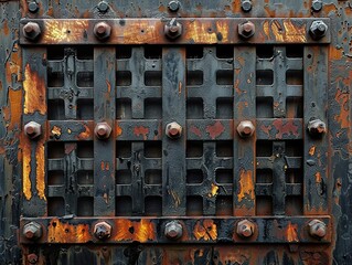 Rustic Metal Grate Texture - Industrial Background