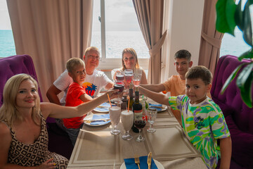 Young family travels in the summer to places of historical architecture