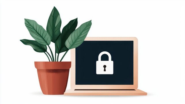 Secure website development with code on screen, showing HTTPS, SSL certificates, and padlock symbols indicating safety