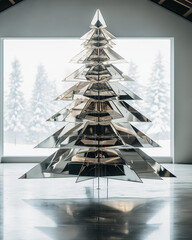 abstract christmas tree