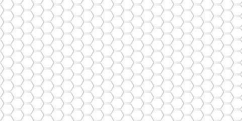 Hexagon seamless pattern. Honeycomb shape geometric background. Orange grid abstract ornament. abstract shape, space for text, objects, vector illustration