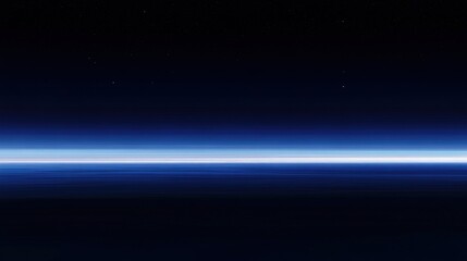 Obraz premium Night Sky with Bright Blue Horizon