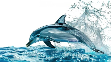 A Water Animal on White Background Image - a charming and engaging visual. The water animal on a pristine white background creates an appealing and interesting scene.