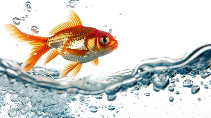 A Water Animal on White Background Image - a charming and engaging visual. The water animal on a pristine white background creates an appealing and interesting scene.