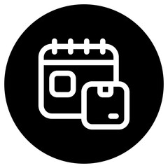 Editable package delivery schedule vector icon. Shipping, delivery, e-commerce, logistics. Part of a big icon set family. Perfect for web and app interfaces, presentations, infographics, etc