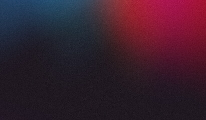 Red blue dark color wave flow abstract noise texture backdrop design, grainy gradient with vibrant colors, bright, shine, glowing, noisy banner, poster, copy space.