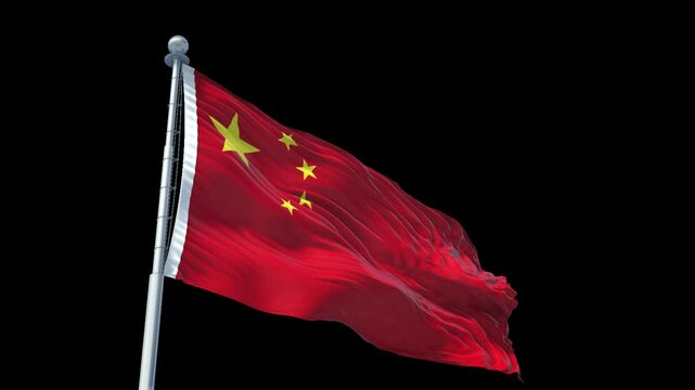 China-Flag with Alpha Channel