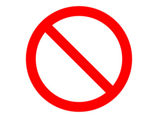 禁止マークのアイコン