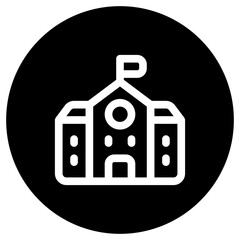 Editable school, college, building vector icon. Building, architecture, city, construction. Part of a big icon set family. Perfect for web and app interfaces, presentations, infographics, etc