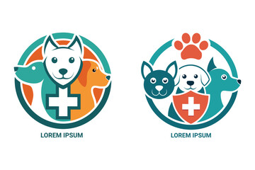 Playful Pet Company Logo- Create a fun and friendly brand image. Customizable design for pet shops.