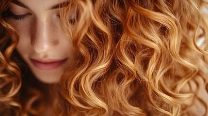 Close-up of curly hair showing dull, weighed-down curls pre-treatment, and lively, voluminous curls after using honey-based leave-in conditioner
